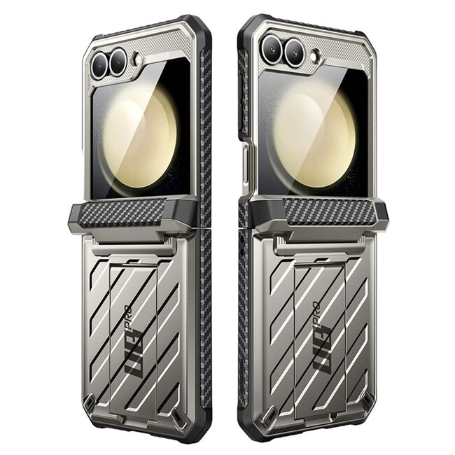 Husa Samsung Galaxy Z Flip 6 Supcase Unicorn Beetle Pro, gri