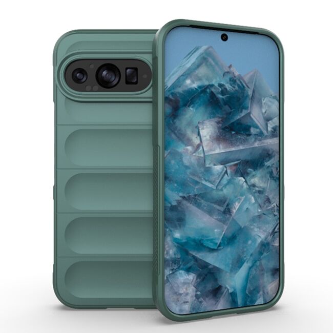 Husa pentru  Google Pixel 9 Pro Liquid Silicone, Microfibre Lining, Non-Slip Airbag Design, verde