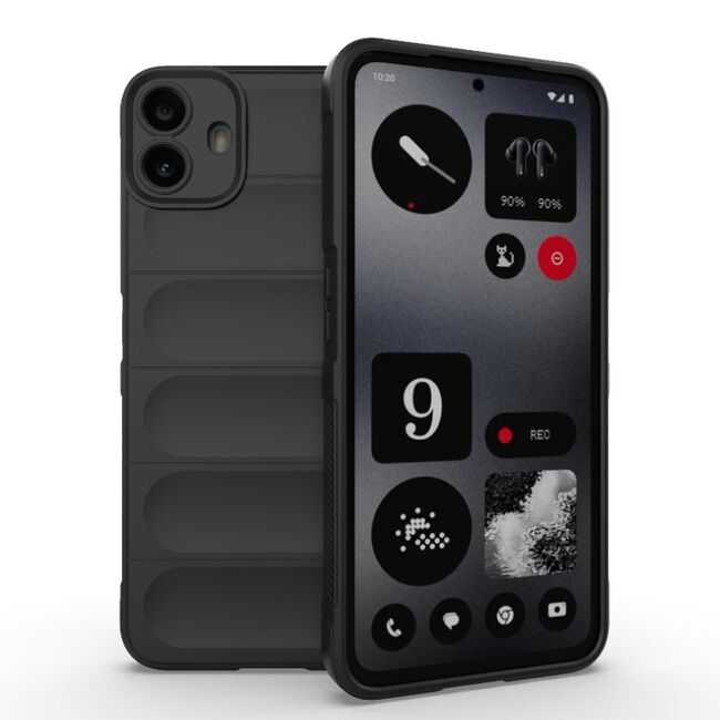 Husa pentru  Nothing CMF Phone 1 Liquid Silicone, Microfibre Lining, Non-Slip Airbag Design, negru