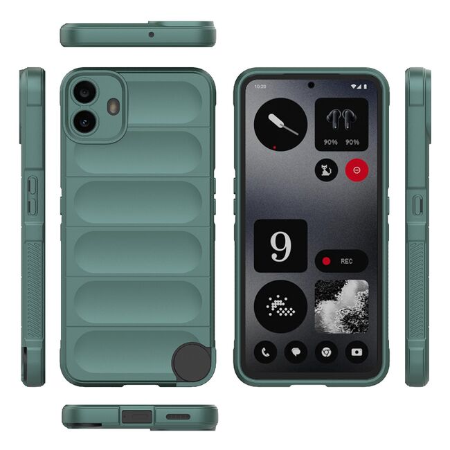 Husa pentru  Nothing CMF Phone 1 Liquid Silicone, Microfibre Lining, Non-Slip Airbag Design, verde