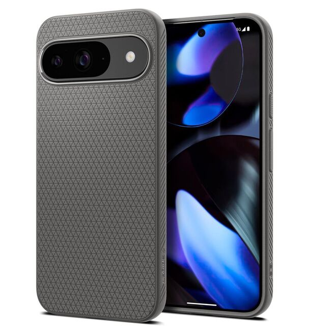 Husa Google Pixel 9 Spigen Liquid Air, marble grey