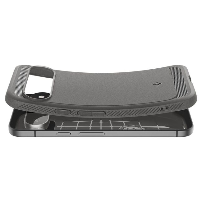 Husa Google Pixel 9 Spigen Rugged Armor, marble grey