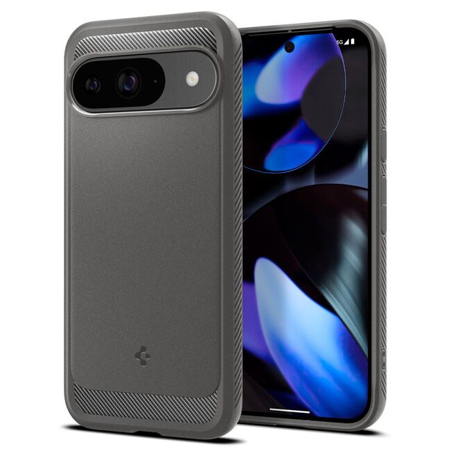 Husa Google Pixel 9 Spigen Rugged Armor, marble grey