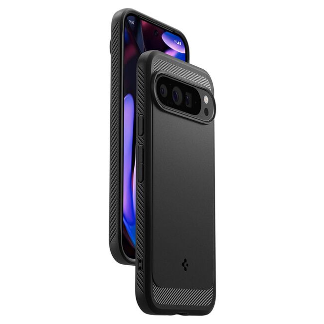 Husa premium pentru  Google Pixel 9 Pro XL Spigen Rugged Armor - negru