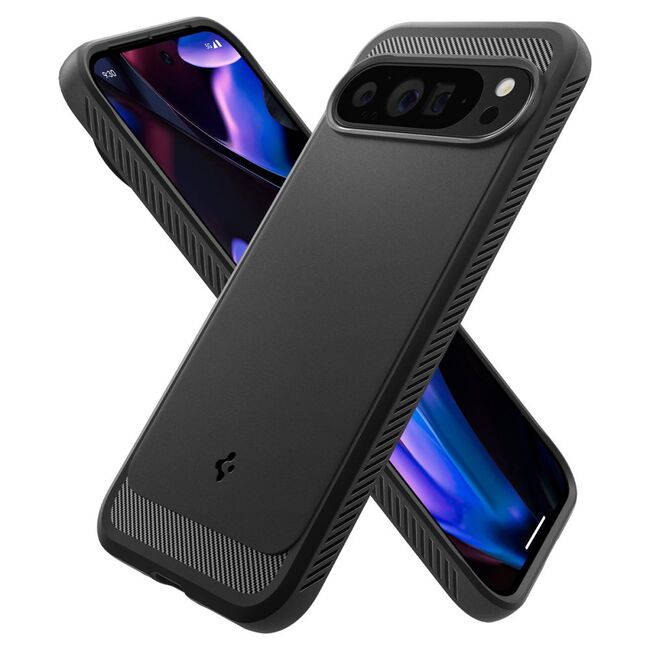 Husa premium pentru  Google Pixel 9 Pro XL Spigen Rugged Armor - negru