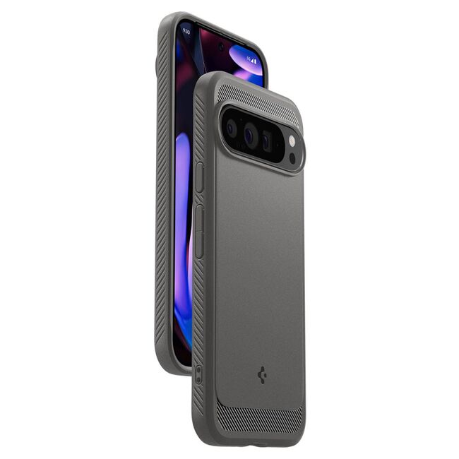 Husa premium pentru  Google Pixel 9 Pro XL Spigen Rugged Armor - grey