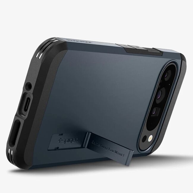 Husa Google Pixel 9 Spigen Tough Armor, metal slate