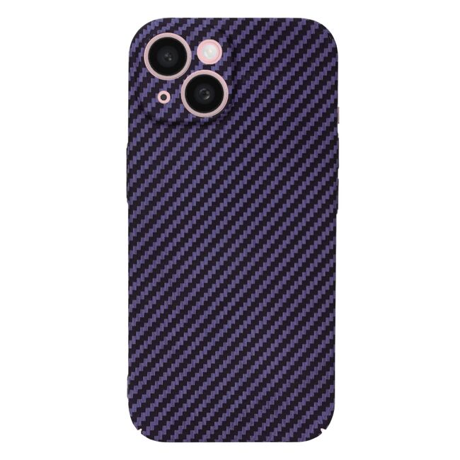 Husa pentru  iPhone 15 Plus CarbonFiber UltraSlim, Lightweight, mov