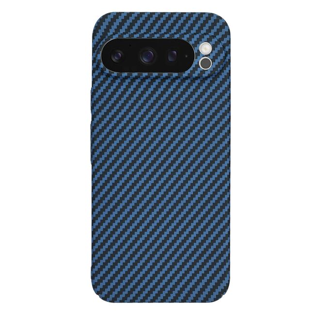 Husa pentru  Google Pixel 9 Pro XL CarbonFiber UltraSlim, Lightweight, albastru