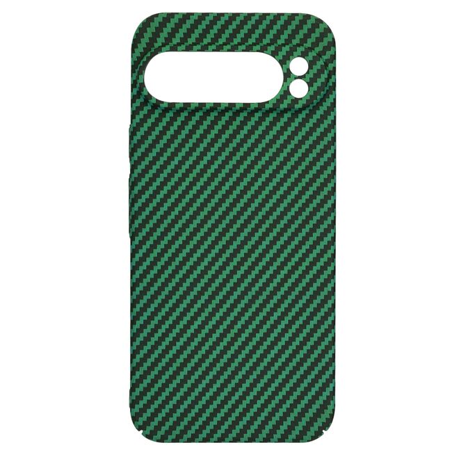 Husa pentru  Google Pixel 9 Pro XL CarbonFiber UltraSlim, Lightweight, verde