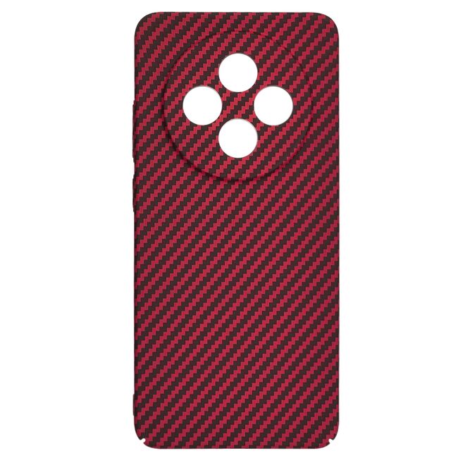 Husa pentru  Oppo Reno 12F, Reno 12FS CarbonFiber UltraSlim, Lightweight, bordeaux