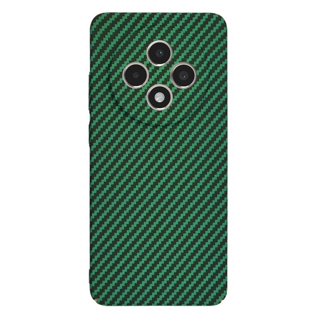 Husa pentru  Oppo Reno 12F, Reno 12FS CarbonFiber UltraSlim, Lightweight, verde
