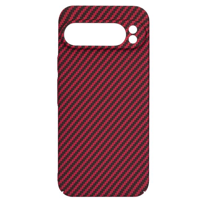 Husa pentru  Google Pixel 9 Pro CarbonFiber UltraSlim, Lightweight, bordeaux