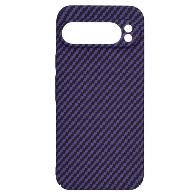 Husa pentru  Google Pixel 9 Pro CarbonFiber UltraSlim, Lightweight, mov