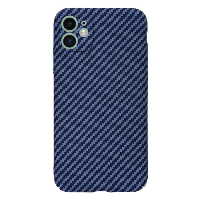 Husa pentru  iPhone 11 CarbonFiber UltraSlim, Lightweight, albastru