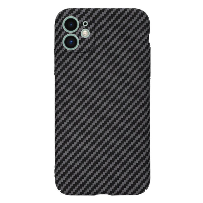 Husa pentru  iPhone 11 CarbonFiber UltraSlim, Lightweight, negru