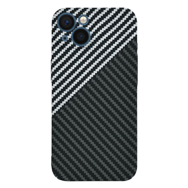 Husa pentru  iPhone 13 CarbonFiber UltraSlim, Lightweight, gri