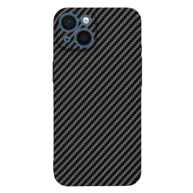 Husa pentru  iPhone 13 CarbonFiber UltraSlim, Lightweight, negru