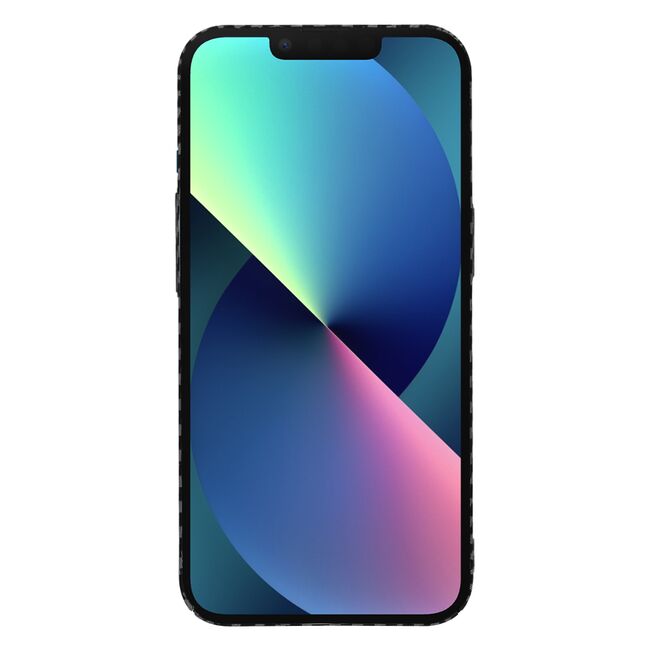 Husa pentru  iPhone 13 CarbonFiber UltraSlim, Lightweight, negru