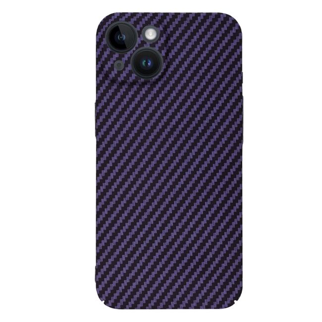 Husa pentru  iPhone 14 CarbonFiber UltraSlim, Lightweight, mov