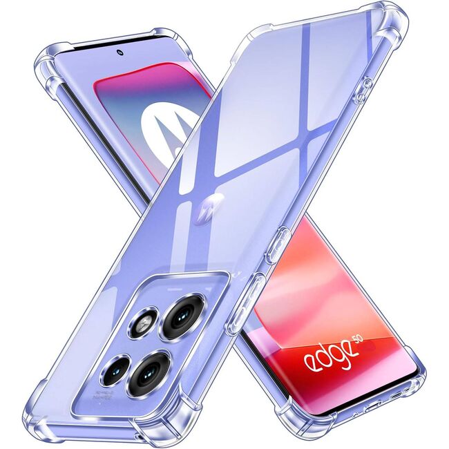Husa pentru  Motorola Edge 50, Anti-Shock 1.5mm reinforced 4 corners, clear