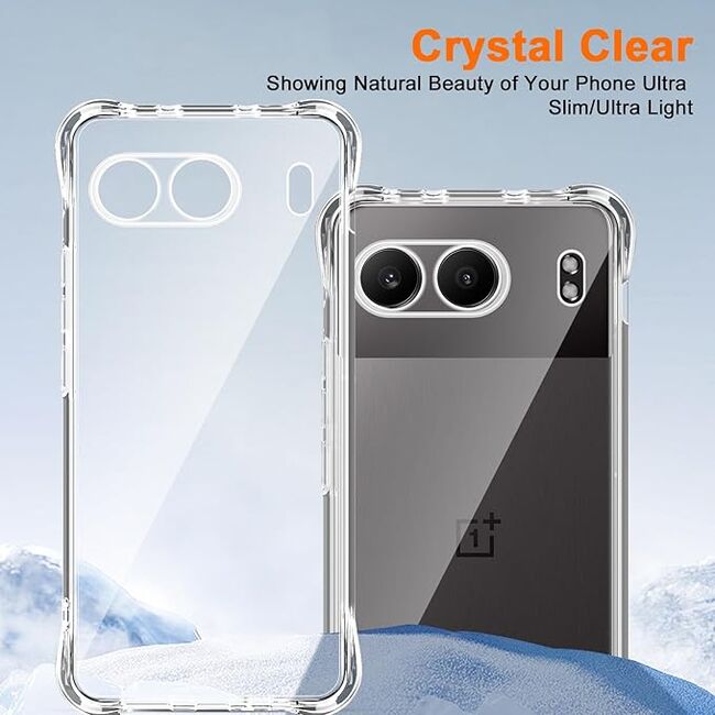 Husa pentru  OnePlus Nord 4 Anti-Shock 1.5mm, reinforced 4 corners, cu protectie lentile, transparent