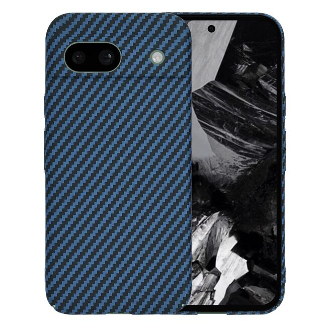 Husa pentru  Google Pixel 8a CarbonFiber UltraSlim, Lightweight, albastru