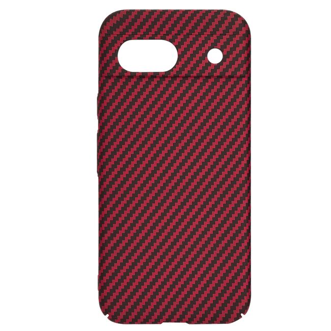 Husa pentru  Google Pixel 8a CarbonFiber UltraSlim, Lightweight, bordeaux