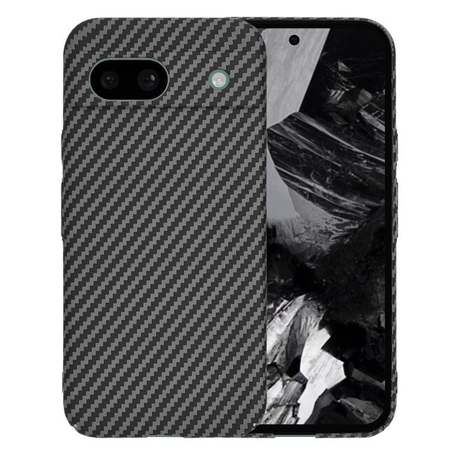 Husa pentru  Google Pixel 8a CarbonFiber UltraSlim, Lightweight, negru