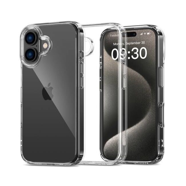 Husa pentru iPhone 16 Anti-Shock 1.5mm, transparent