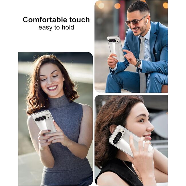 Husa pentru  Google Pixel 9 / 9 Pro, Anti-Shock 1.5mm, cu protectie lentile, transparent