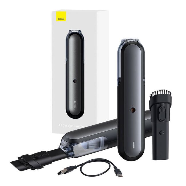 Aspirator auto wireless, filtru HEPA Baseus A21, negru, VCAQ010001