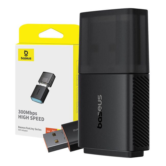 Adaptor Wi-Fi Baseus, 300Mpbs, B01317600111-03, negru