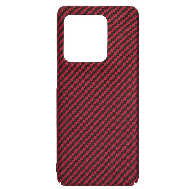 Husa pentru  Motorola Edge 50 Ultra CarbonFiber UltraSlim, Lightweight, bordeaux