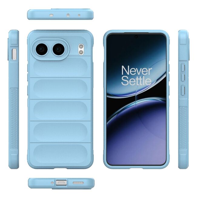 Husa pentru  OnePlus Nord 4 Liquid Silicone, Microfibre Lining, Non-Slip Airbag Design, albastru