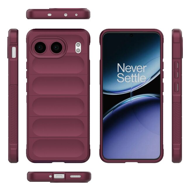 Husa pentru  OnePlus Nord 4 Liquid Silicone, Microfibre Lining, Non-Slip Airbag Design, bordeaux