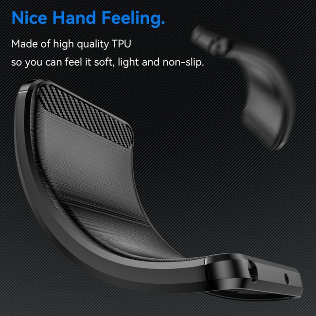 Husa pentru iPhone 16 Plus Carbon Liquid Silicone, negru