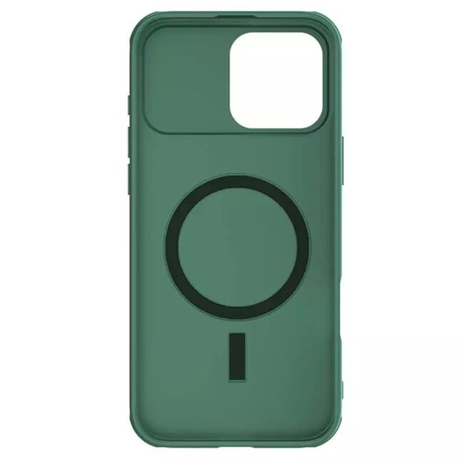 Husa pentru  iPhone 16 Pro Max MagSafe Pro cu slider pentru protectie lentile - verde