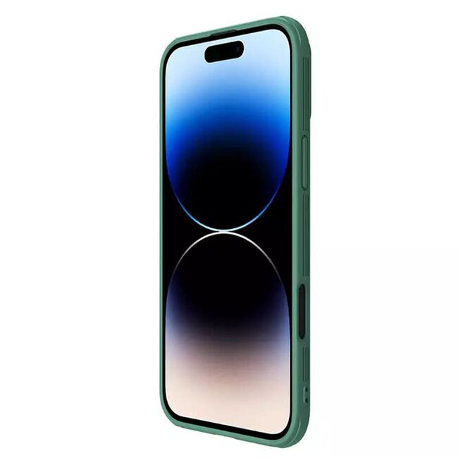 Husa pentru  iPhone 16 Pro MagSafe Pro cu slider pentru protectie lentile - verde