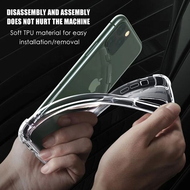 Husa pentru iPhone 16 Pro Max Anti Shock 1.5 mm Reinforced 4 corners (transparent)