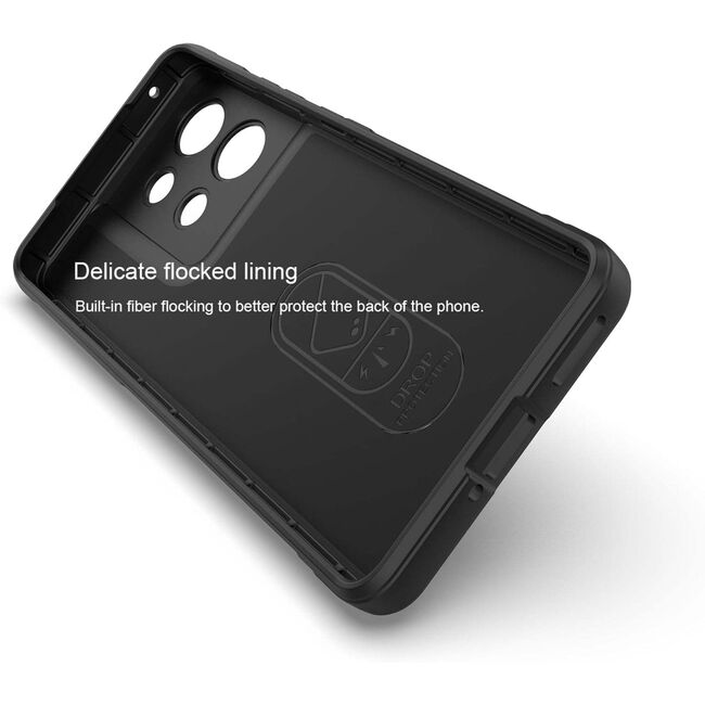 Husa pentru  Motorola Edge 50 Liquid Silicone, Microfibre Lining, Non-Slip Airbag Design, mov
