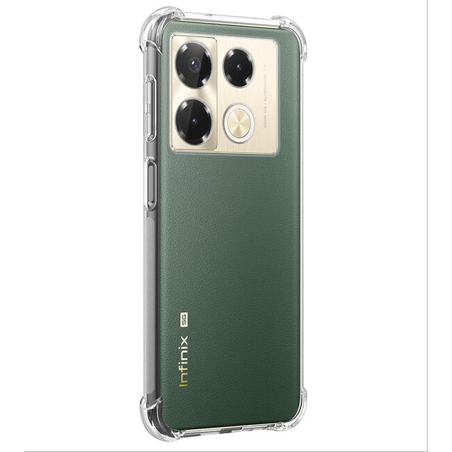 Husa pentru Infinix Note 40 Pro 4G Anti-Shock 1.5mm reinforced 4 corners, transparent