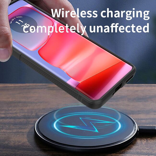 Husa pentru  Motorola Edge 50 Liquid Silicone, Microfibre Lining, Non-Slip Airbag Design, mov