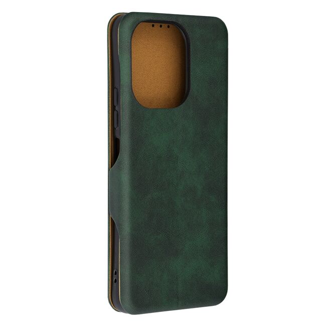 Husa tip carte pentru  Xiaomi Redmi 13 Smart Wallet fata - spate protectie 360 - verde