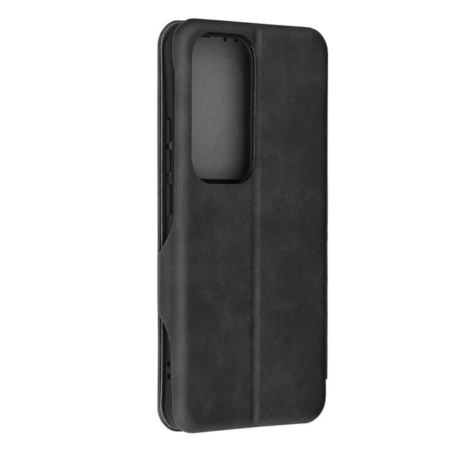 Husa tip carte pentru Oppo Reno 12 Pro Smart Wallet fata - spate protectie 360 - negru