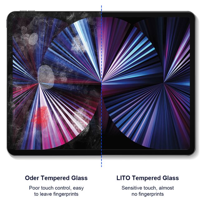 Folie sticla iPad Pro 11 (2024) Lito 9H Tempered Glass, privacy