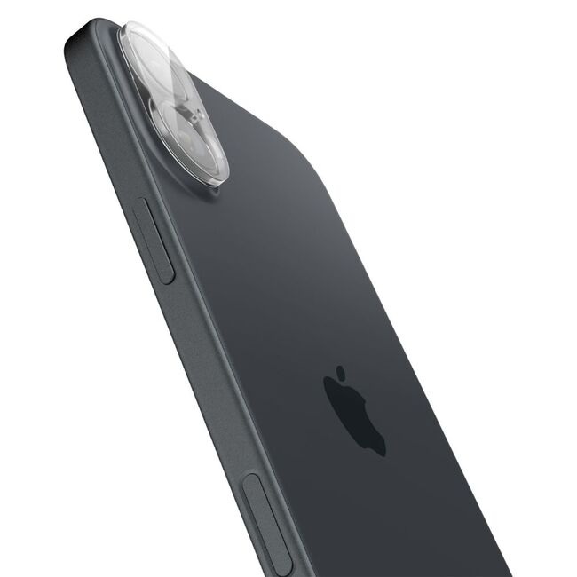[Pachet 2x] Folie sticla camera iPhone 16 / 16 Plus Spigen Glas.tR Optik, transparenta