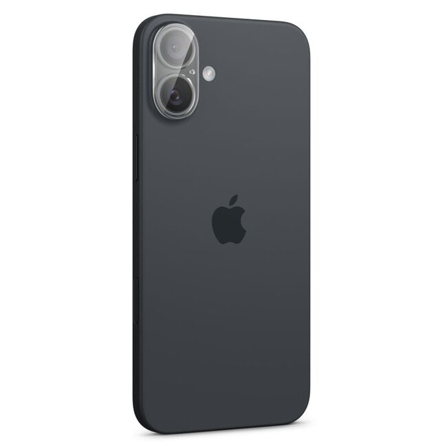 [Pachet 2x] Folie sticla camera iPhone 16 / 16 Plus Spigen Glas.tR Optik, transparenta