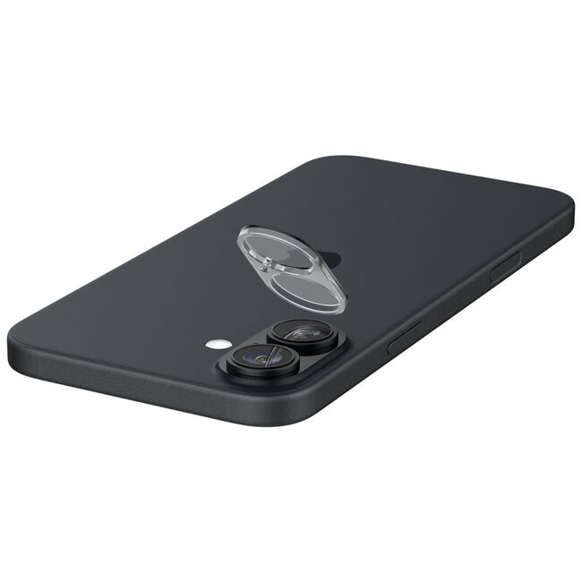 [Pachet 2x] Folie sticla camera iPhone 16 / 16 Plus Spigen Glas.tR Optik, transparenta