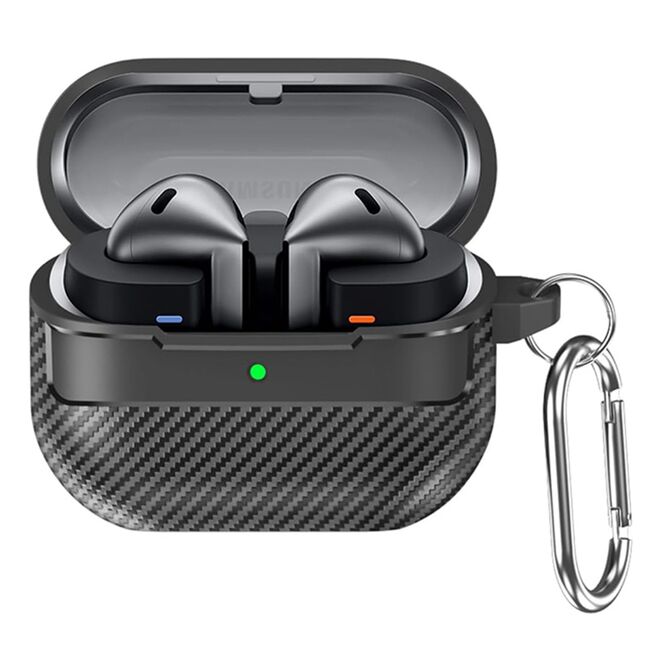 Techsuit - carbonfiber - for samsung galaxy buds 3 / 3 pro - black